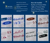 Etiketleme Makinesi Ribonu - 24mm - İnci Beyaz - Altın Yazı - 10