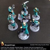 Necromunda 40K Bilim Kurgu Taban 25Mm Plastik Aparat - 3