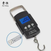 Taşınabilir Elektronik Kanca Terazisi - Çince - 50kg/10g - Mezura ile - 1