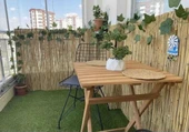 karahisar doğal kamış hasır çit 1 x5 m doğal bahçe çiti      gölgelik - 2