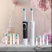 Yetişkin Elektrikli Diş Fırçası Yedek Başlıkları - 8 Adet - Yuvarlak Yumuşak Kıllar - 3