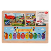 ONY-233-234-235-236 Ahşap Eğitici Puzzle Havaalanı -Onyıl Oyuncak - 2