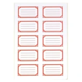 Gıpta Okul Etiketi Frame Kırmızı 3 YP - 1