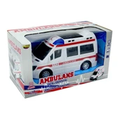 Pilli Sesli ışıklı  112 Ambulans Oyuncak - 2