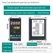 Dikey 48x96mm Katı Hal Sinyal Dijital Sıcaklık Kontrol Cihazı Ayarlanabilir - 1
