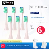 Elektrikli Diş Fırçası Yedeği - Parlak Beyaz Pembe 6 (Sadece DC01/DC02 ile) - 1