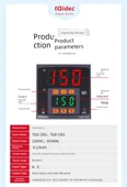 Dijital PID Sıcaklık Kontrol Cihazı - E-tipi Katı Hal SSR Çıkışı - 72x72 - 7