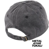 Perlotus Hayvan Desen Fox Tilki Tema Eskitme Pamuklu Şapka - 8