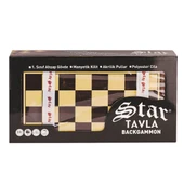 1021798 Star Antik Ceviz Tavla Takımı -Star Oyun Aletleri - 1