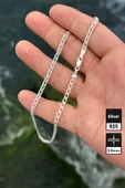 3.6mm Rambo Zincir 925 Ayar Gümüş Kolye - 2