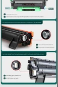 Toner Kartuşu - 5 Al 1 Bedava - Büyük Kapasite Toz Kartuşu + 1 Şişe Toner - 5000 Sayfa Baskı - 9
