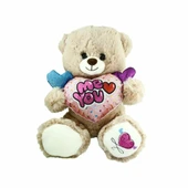 PJH2322 Peluş Kalpli Ayı 30 cm - 1
