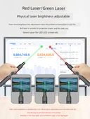 Geri Çekilebilir Lazer Pointer - Yeşil Işık - Kiraz Polen - 60cm Dijital Ekran - Geri Sayım - Titreşim Hatırlatıcısı - Tek Tuşla Etiketleme - Ayarlanabilir Lazer - 5