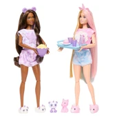 HRY15 Barbie Cutie Reveal Pijama Partisi İkili Set - 5