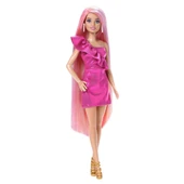 JDC85 Barbie Upuzun Muhteşem Saçlı Bebekler Pembe Saçlı Bebek - 2