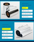 Barkod Yazıcı Şerit Ruloları - 2 Rulo Biaxial Küçük Çekirdek 110mm x 90m Tam Reçine - 6