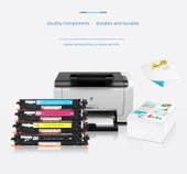 Uyumlu HP CP1025 CE310A Toner Kartuşu - Dört Renk Seti - 5