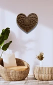 Anahata Frekansı Kalp Mandala Çok Katmanlı Ahşap Tablo Spiritüel Bohem Duvar Ev Dekorasyonu - 3
