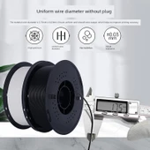 Yüksek Hız 1.75mm PLA 3D Yazıcı Filamenti - Karbon Siyahı - 1kg - 4
