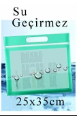 Renkli Plastik Fermuarlı Proje Dosyası 25x35 cm 3 Adet Tutmaçlı 28x38 cm Resim ve Proje Ödev Dosyası El Tutmalı - 2