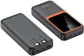 Sunix 20000 Mah Lightning Type-C Çıkışlı Dijital Göstergeli Powerbank Siyah PB-70 - 1