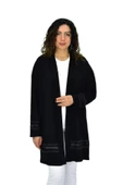 Kadın Siyah Likralı Viskon Hırka BGL-ST04678 - 2