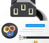 Yazıcı Güç Kablosu - 3m - 3 Prong - 3C Sertifikalı - 9