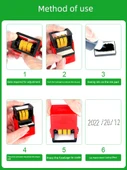 Otomatik Paketleme Torbası Tarih Yazıcı - Noktalı Tarih +3 Mürekkep +30 Kartuş + Temizleyici - Çok Amaçlı - 5