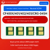 Uyumlu Toner Çipi - 1 Set CF400X/401/402/403/CRG-045H Nötr KCMY (Düz Plaka) - 1