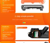 Lenovo M7206 Toner Kartuşu - 2800 Sayfa Temiz Baskı Yüksek Kapasite Toz Kutusu - 9