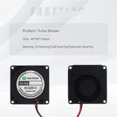 4010 Çift Rulmanlı 4cm Santrifüj Türbin Fan - Hidrolik Rulman 24V 4300 RPM (XH2.54 fiş) - 3