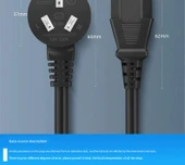 Yazıcı Güç Kablosu - 3 Metre - 3 Prong - 3C Sertifikalı - 12