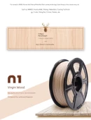 Ahşap PLA 3D Yazıcı Filamenti - 1.75mm - 1kg - 12