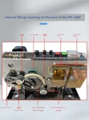 MY-380F Mürekkep Rulo Ped İşaretleme Makinesi Aksesuarı - Aralıklı Tekerlek - 4
