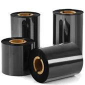 Wax Tabanlı Şerit - 110mm x 300m - Açık Sarı - 3