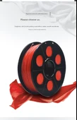 TPU Esnek 3D Yazıcı Filamenti - 1.75mm - 1kg - Siyah - 12