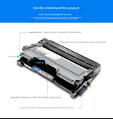 Uyumlu Brother HL-2240 Toner Kartuşu - Otomatik Sıfırlama Kartuşu + Tambur Standı (Takım) - 12