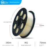 TPU Esnek 3D Yazıcı Filamenti - 1.75mm - 1kg - Siyah - 2