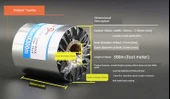 Wax Bazlı Termal Transfer Şerit Rulosu - 100mm x 300m - 10