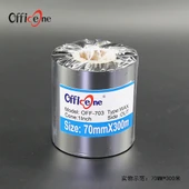 Wax Bazlı Termal Transfer Şerit Rulosu - 80mm x 300m - 7