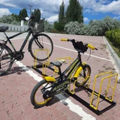 Bisiklet Park Yeri 5 li Bisiklet Park Demiri Beşli Bisiklet Koyma Yeri (Beşli) - 5