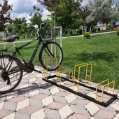 Bisiklet Park Yeri 4 lü Bisiklet Park Demiri Dörtlü Bisiklet Koyma Yeri (Dörtlü) - 3