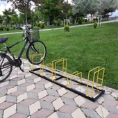 Bisiklet Park Yeri 5 li Bisiklet Park Demiri Beşli Bisiklet Koyma Yeri (Beşli) - 4