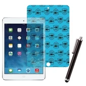 Apple iPad Mini 2 / Mini 3 Uyumlu Smart Cover Tablet Kılıfı Ekran Koruyucu Kalem Set Siyah thumbnail 2