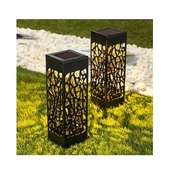 Dekoratif Solar Güneş Enerjili Bahçe Aydınlatması Yürüyüş Yolu Seti (6 Adet) - 1