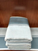 Özdilek 1 Adet Kdf Pamuk El-Yüz Havlusu (50x90)-Jalen Mavi - 1