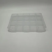 Organizer Plastik Kutu Box 15 Sabit Bölmeli 145x225x30mm - 5