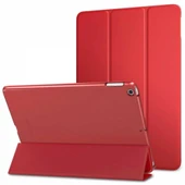 Apple iPad Mini 2 / Mini 3 Uyumlu Smart Cover Tablet Kılıfı Ekran Koruyucu Kalem Set Kırmızı thumbnail 3