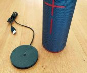 Logitech Ultimate Ears Boom 3 Hoparlörleri İle Uyumlu Şarj Rıhtım (Daimi Bağlı Kablo İle Ters) Plastik Aparat - 1