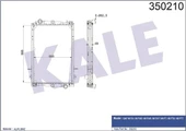 Kale 350210 OTO Radyatör  Radyatör Al/Brz Daf 85 Fa-85 Fad-85 Far-85 Fat-85 Ft-85 Ftg-85 Ftt Çerçeveli Mt 908×608×48 - 1